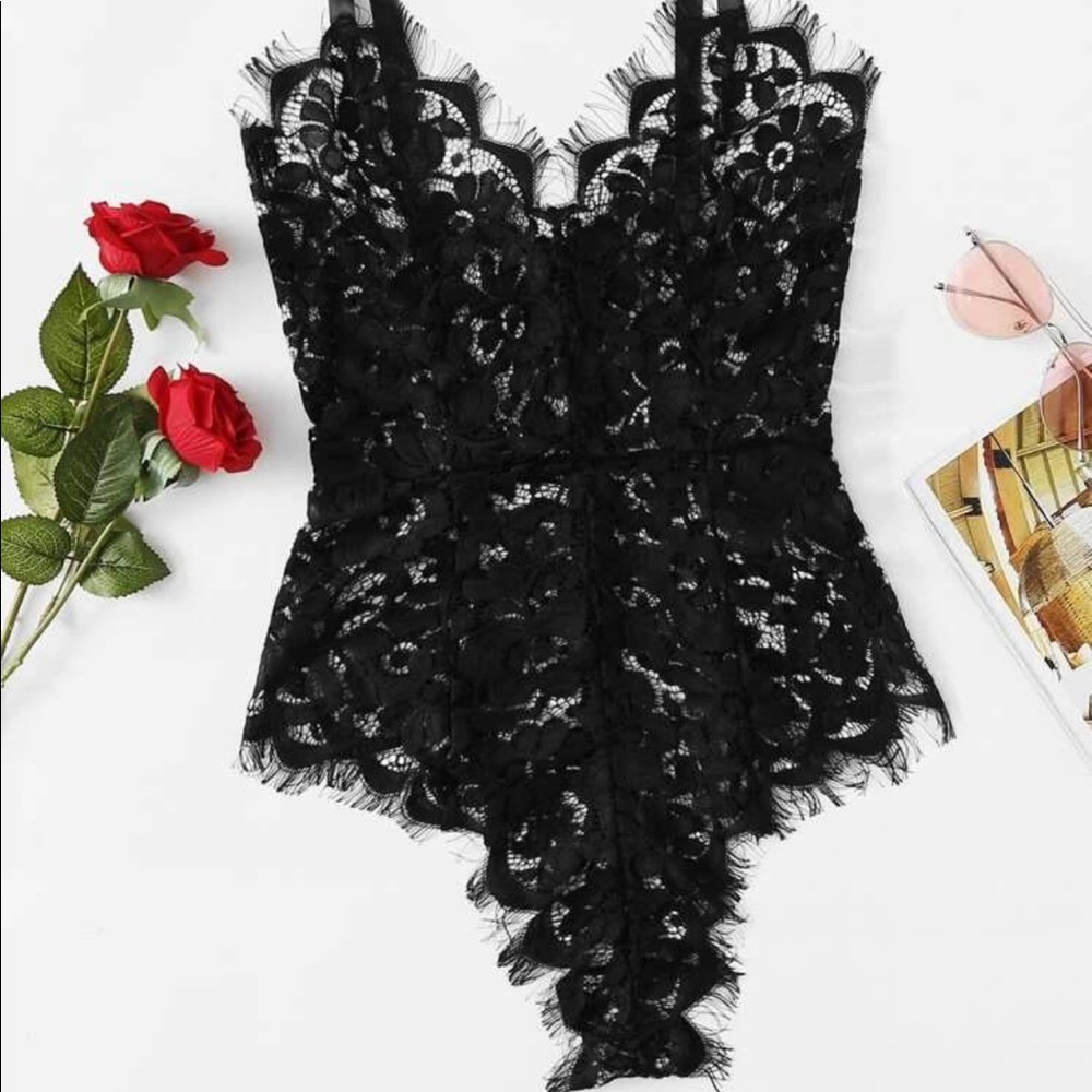 Black Lace Teddy